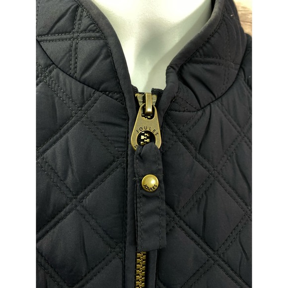 WOMEN'S JACKES FULL ZIP INSULATED PUFFER VEST EUC size 8 NAVY - Picture 11 of 11